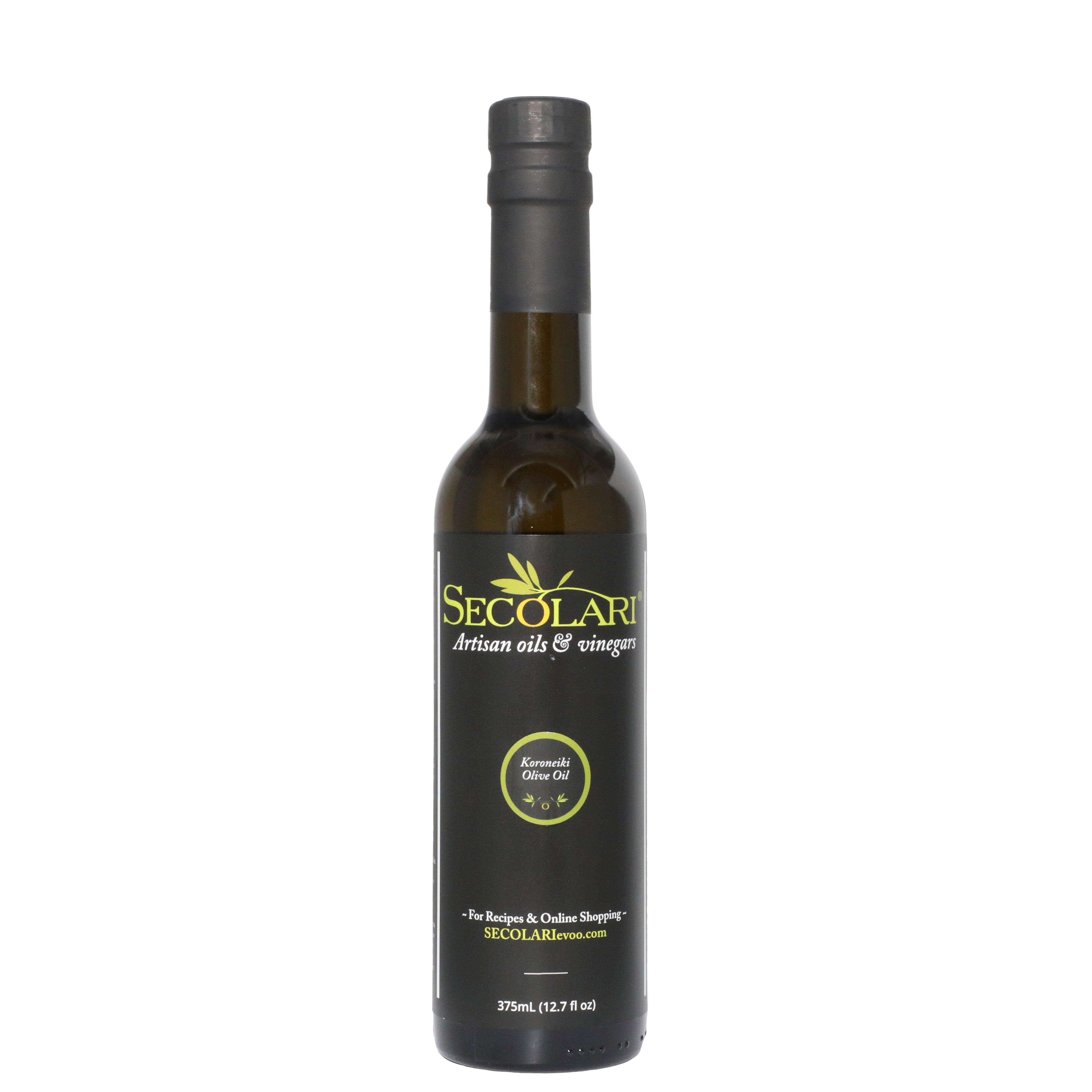 Koroneiki Extra Virgin Olive Oil – Robust, Explosive Flavor, 375ml