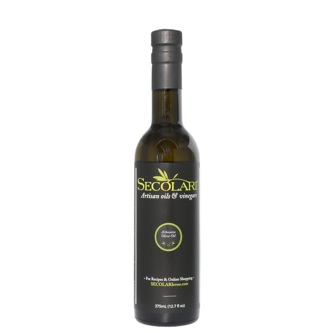 Arbosana Extra Virgin Olive Oil, 375ml, Delicate to Mild Flavor on white background