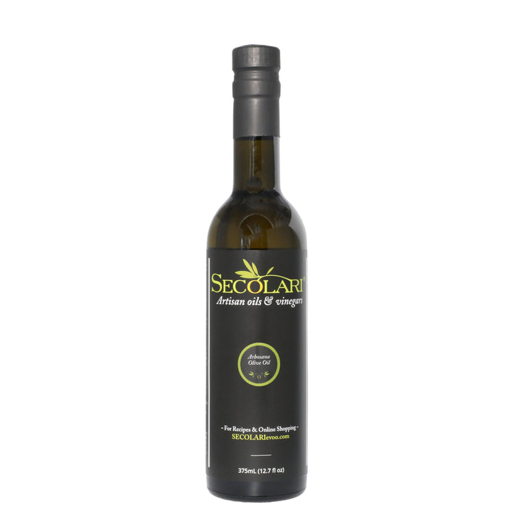 Arbosana Extra Virgin Olive Oil, 375ml, Delicate to Mild Flavor on white background